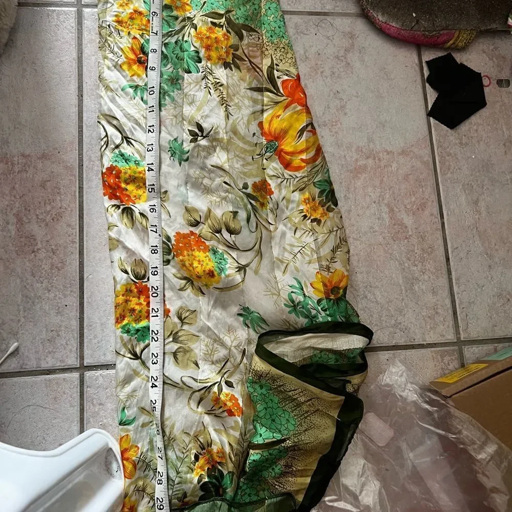 Yue Hwa silk scarf bright dress head band neck accessories